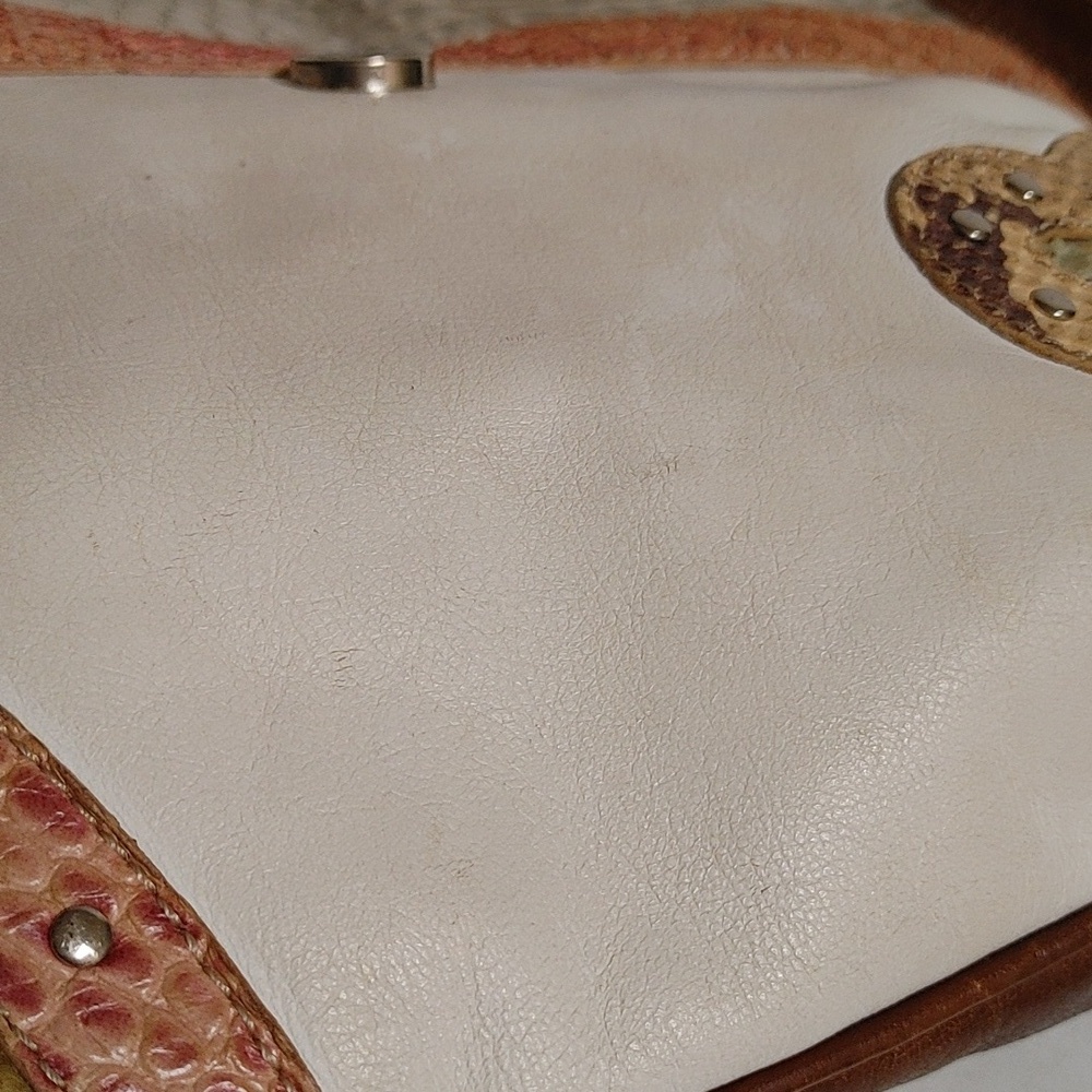 Vintage TOUS Flat Cross Shoulder Cobra & Crocodile Embossed Bag - Picture 7 of 15